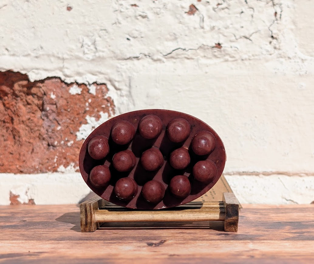 Raspberry Seed Scrub Bar (with rhubarb & grapefruit)