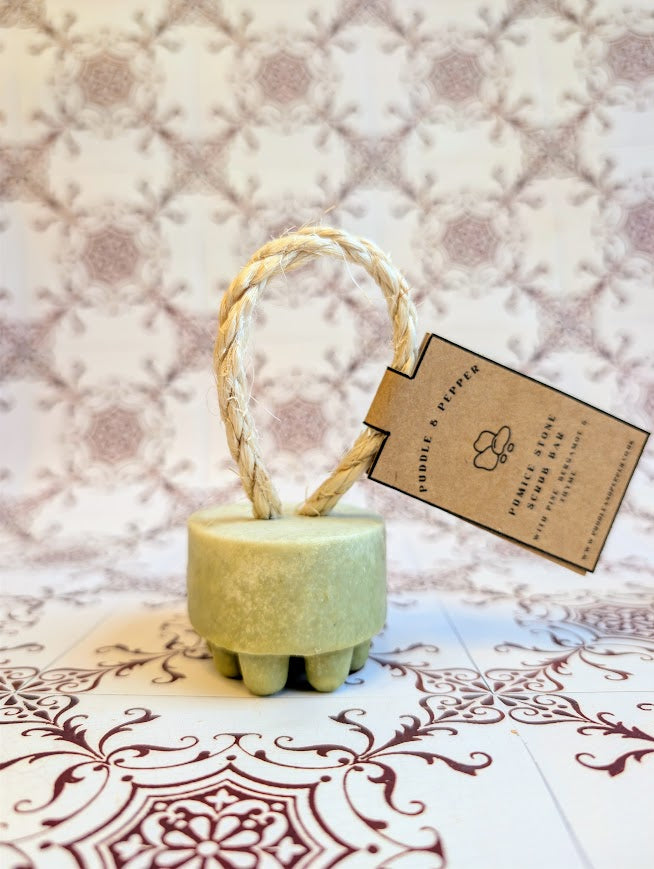 Pumice Stone Scrub Bar (with Pine, Bergamot & Thyme)