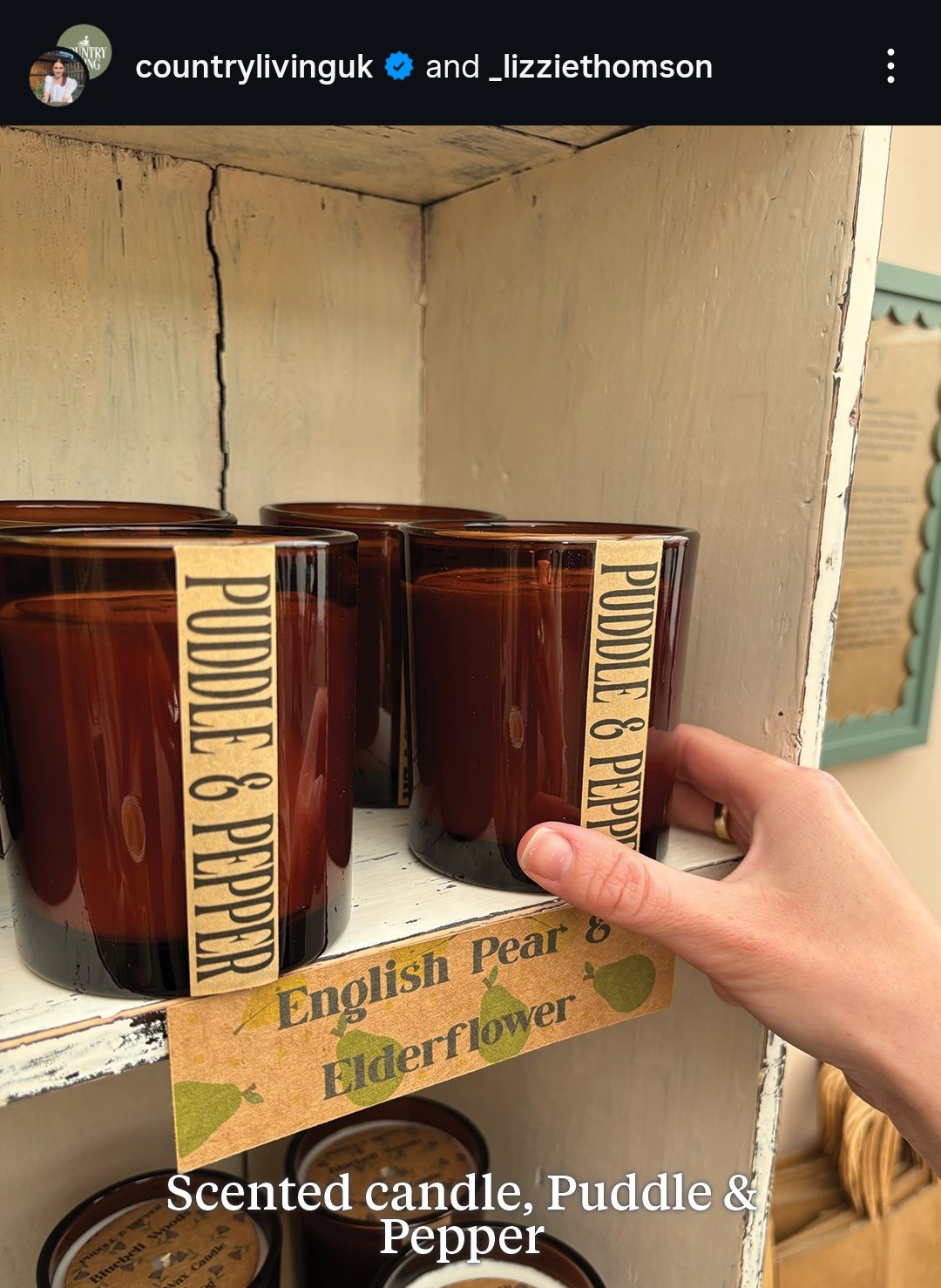 English Pear & Elderflower Soy Candle